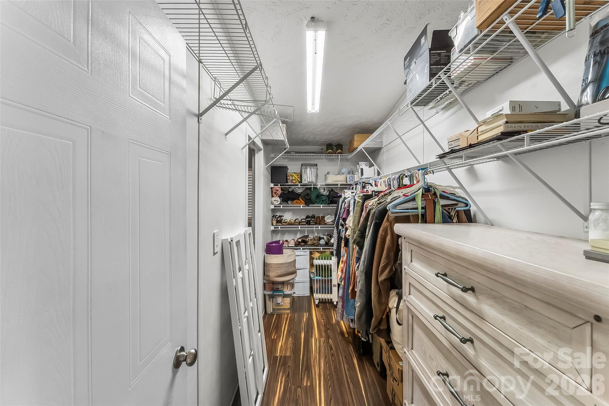 Massive walk-through primary closet - 245 Merry Way, Clyde