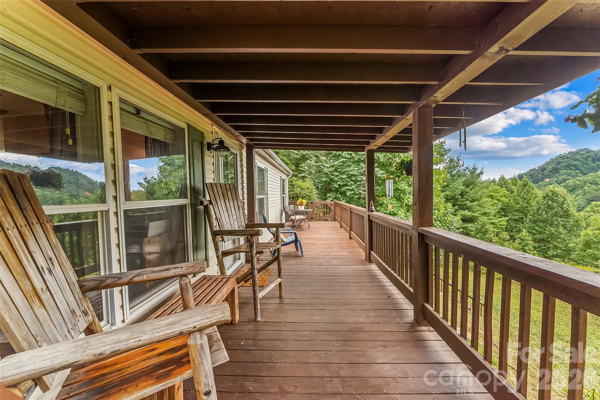 Gorgeous views from covered and uncovered porches - 245 Merry Way, Clyde