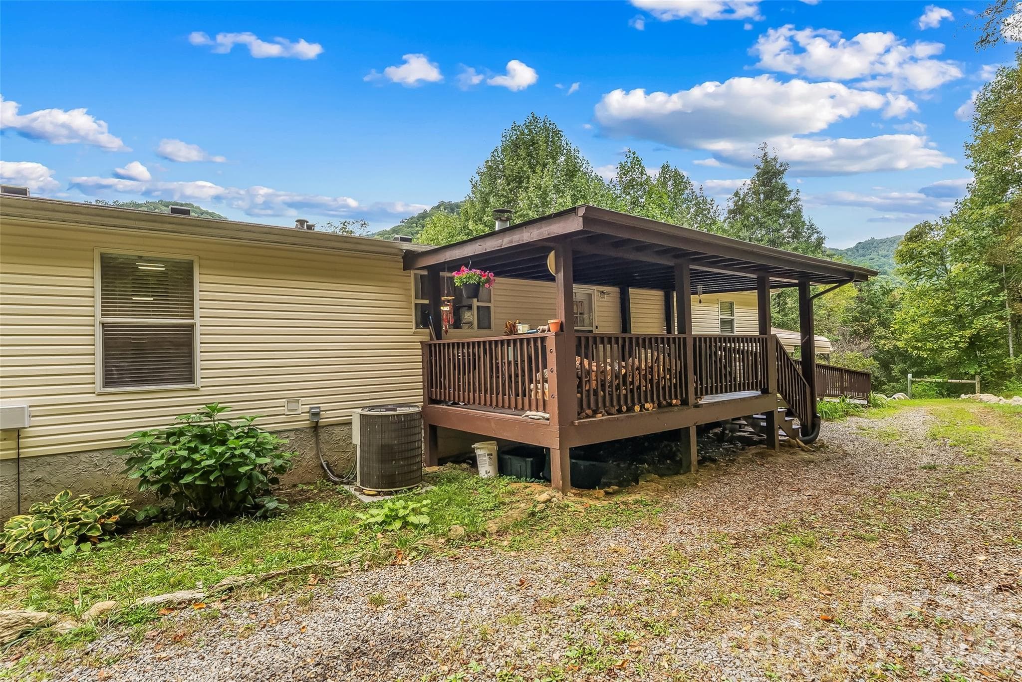 Back of home - easy drive-up for unloading - 245 Merry Way, Clyde
