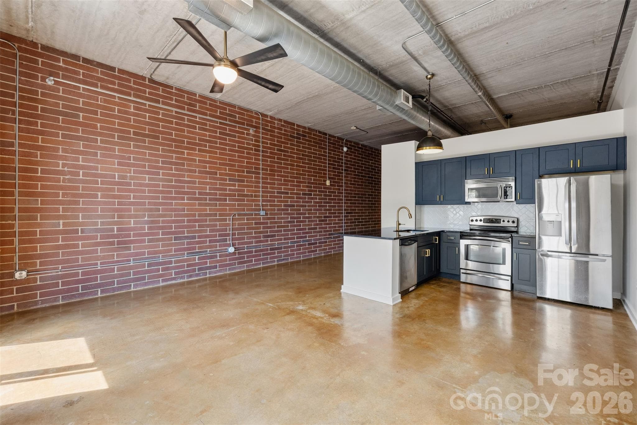 Living, Dining & Kitchen - 626 N Graham Street, Charlotte