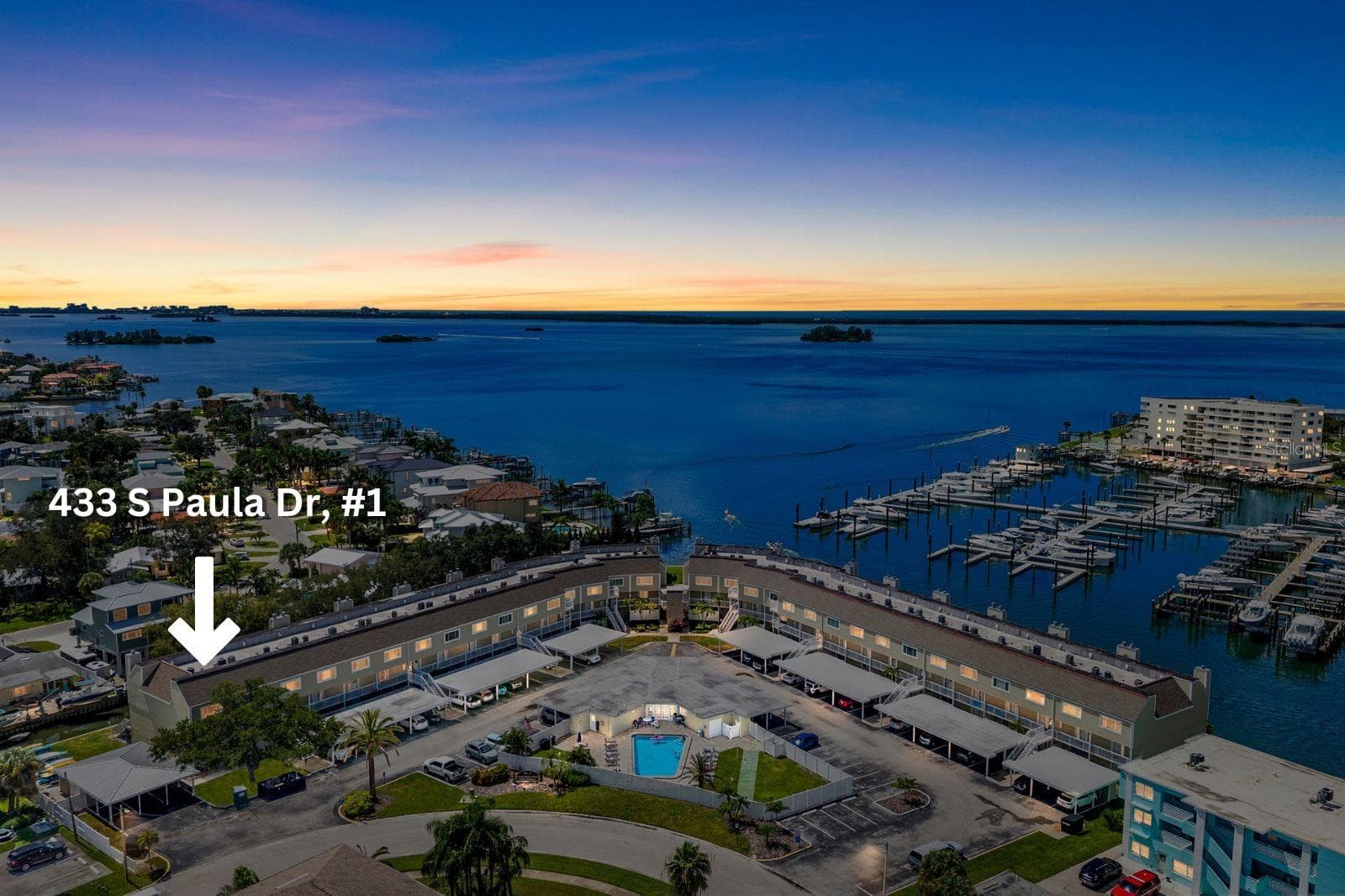 Aerial View - 433 S PAULA DR #1, DUNEDIN