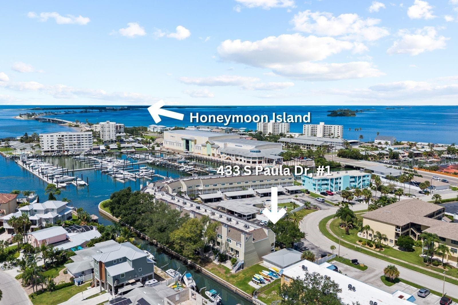 Aerial View - 433 S PAULA DR #1, DUNEDIN