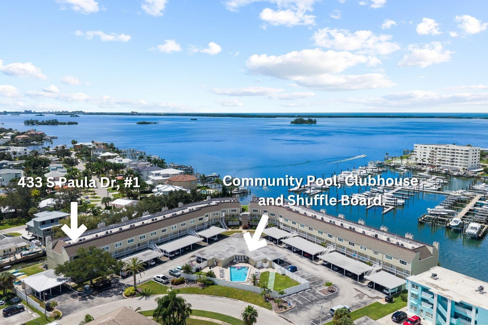 Aerial View - 433 S PAULA DR #1, DUNEDIN