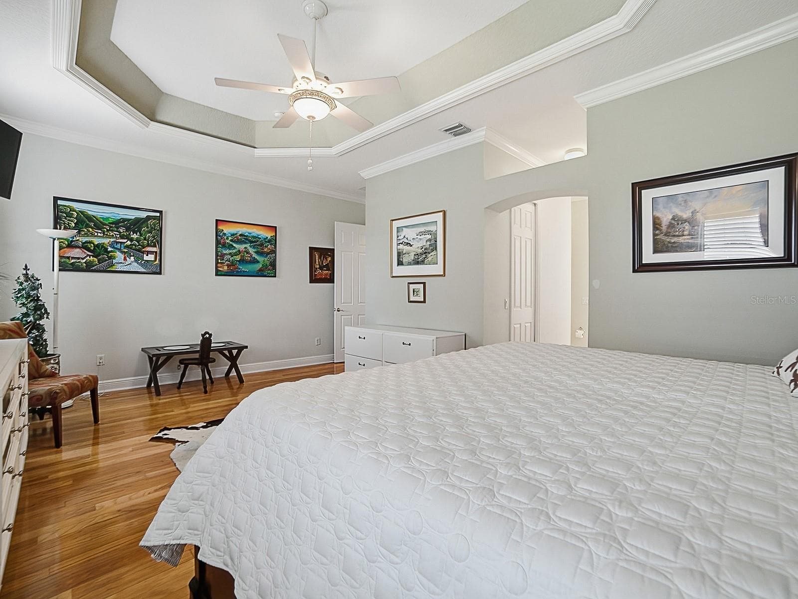 THE EN-SUITE BATHROOM IS ON THE RIGHT. THERE ARE 2 WALK-IN CLOSETS IN THE HALLWAY TO THE BATHROOM. - 1897 HARTFORD PATH, THE VILLAGES