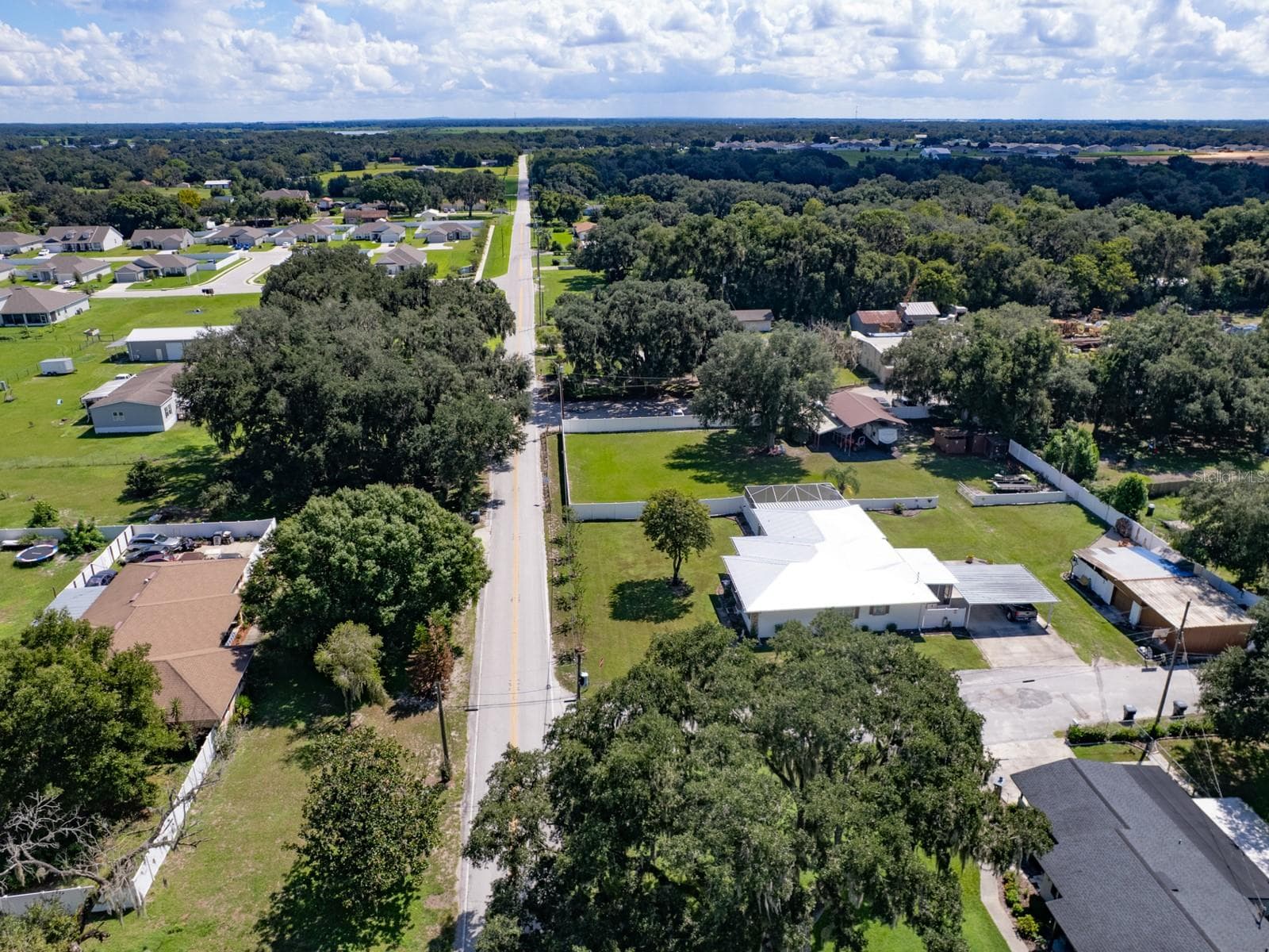 Aerial view. - 3625 E GANDY RD, BARTOW