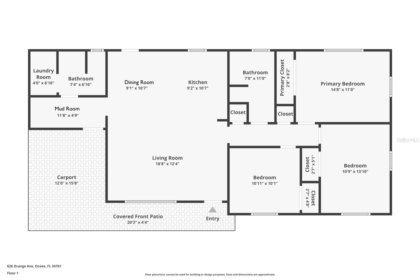 Floor Plan - 626 ORANGE AVE, OCOEE