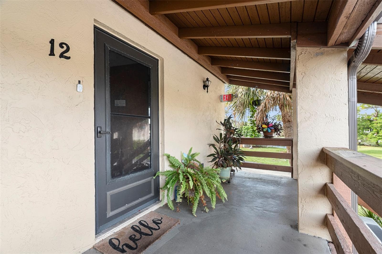 Front Door with Exterior Storm Door - 9 QUAILS RUN BLVD #12, ENGLEWOOD