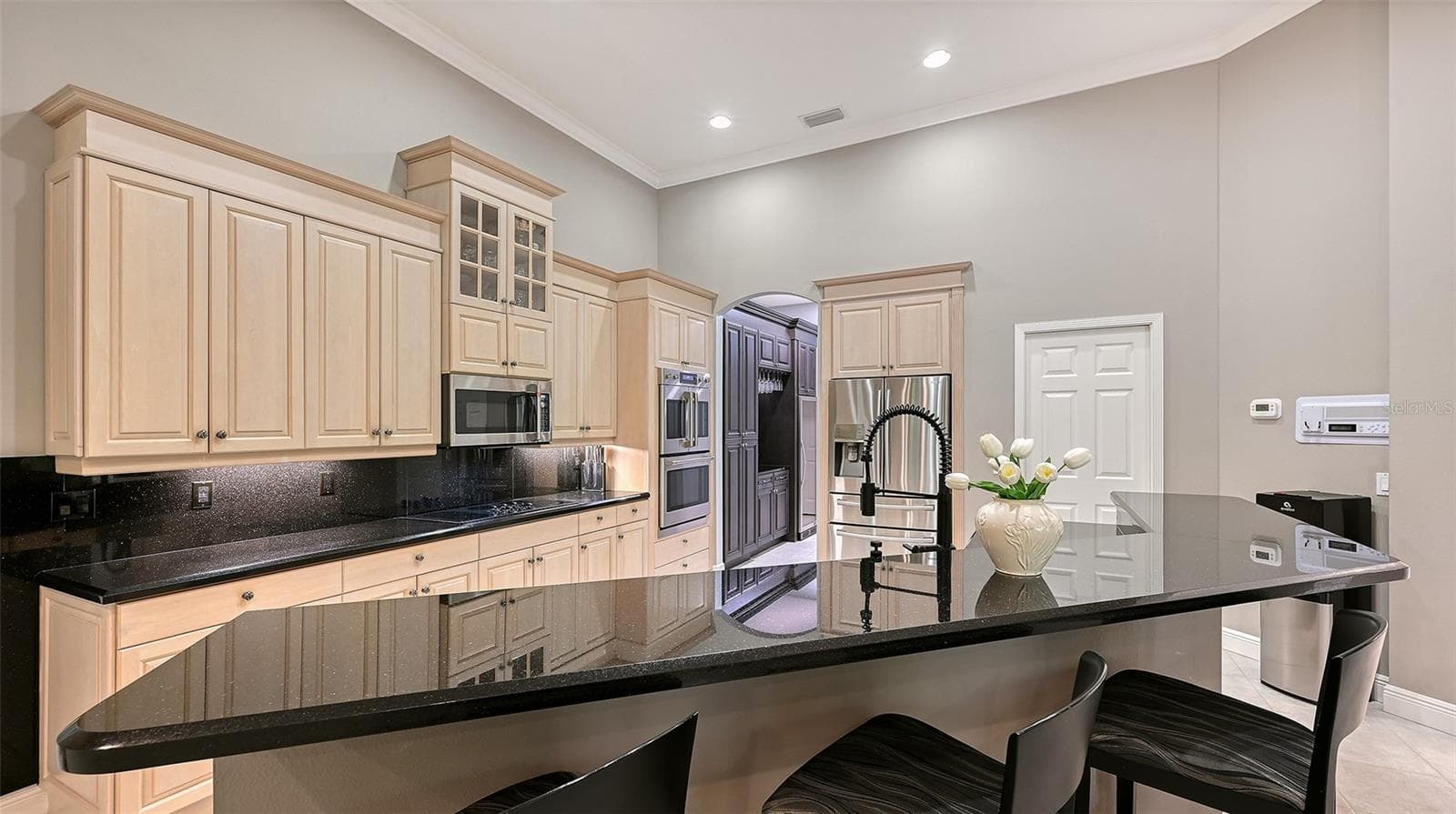 Kitchen with counter-top. - 8866 BLOOMFIELD BLVD, SARASOTA
