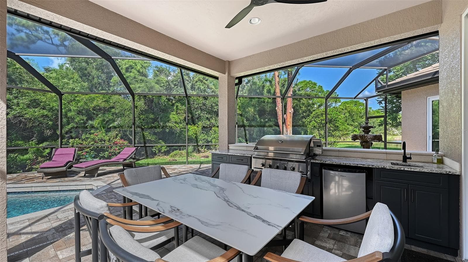 Summer Kitchen in the gazebo. - 8866 BLOOMFIELD BLVD, SARASOTA