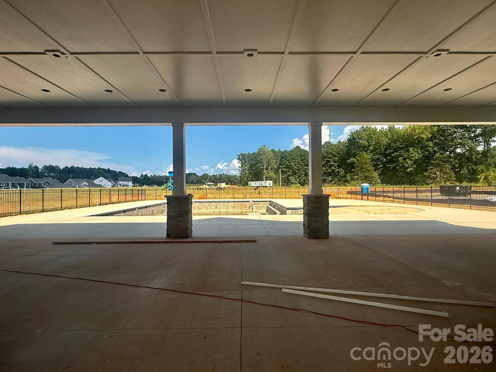 Construction progress of amenities - Stanley