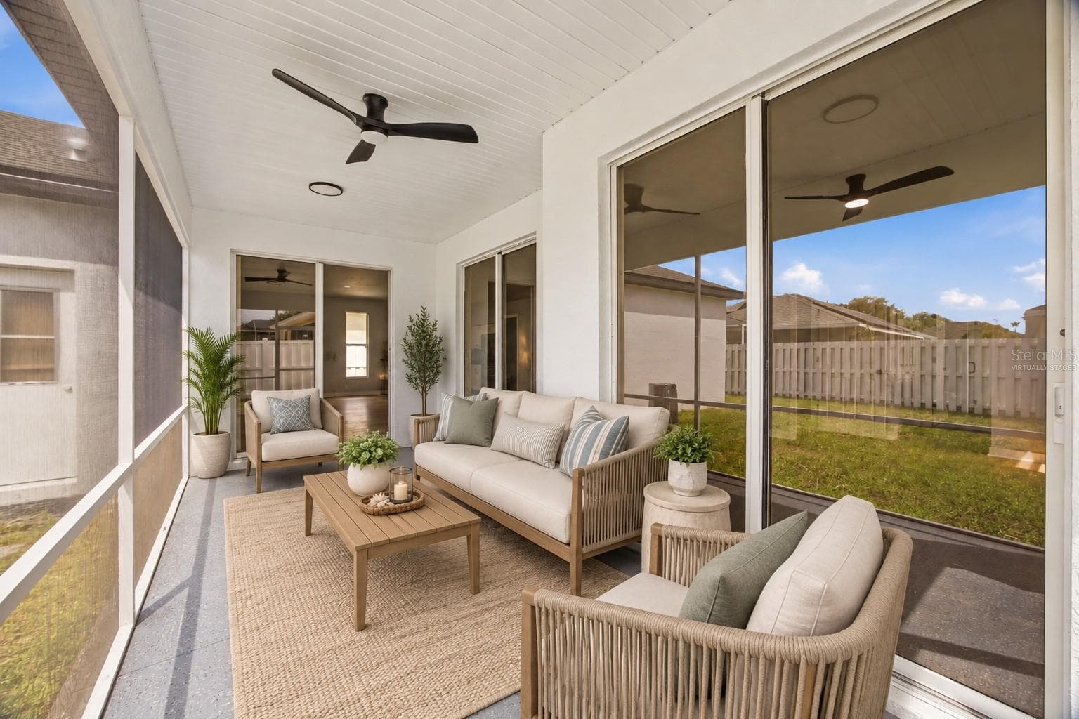VIRTUALLY STAGED-SCREENED-IN LANAI - 518 HUNTER LN, BRADENTON