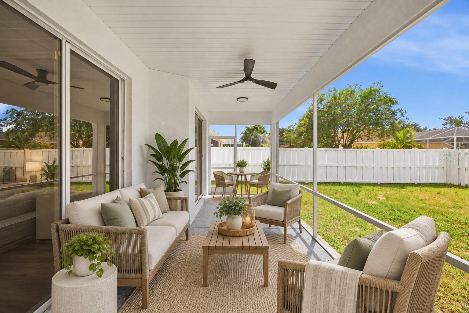 VIRTUALLY STAGED-SCREENED-IN LANAI - 518 HUNTER LN, BRADENTON