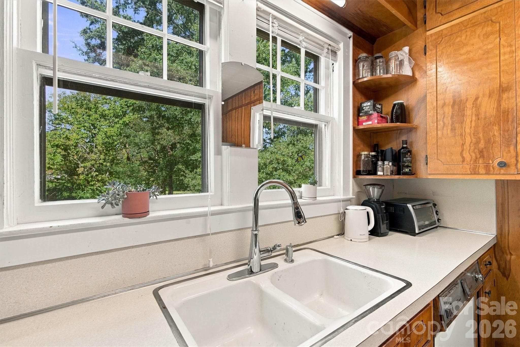 Kitchen/Side Yard Window View - 3336 Startown Road, Newton