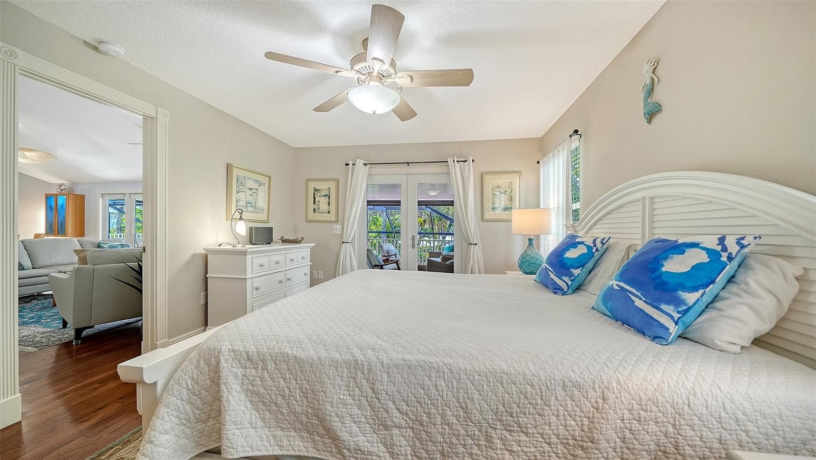Light-filled primary bedroom. - SARASOTA