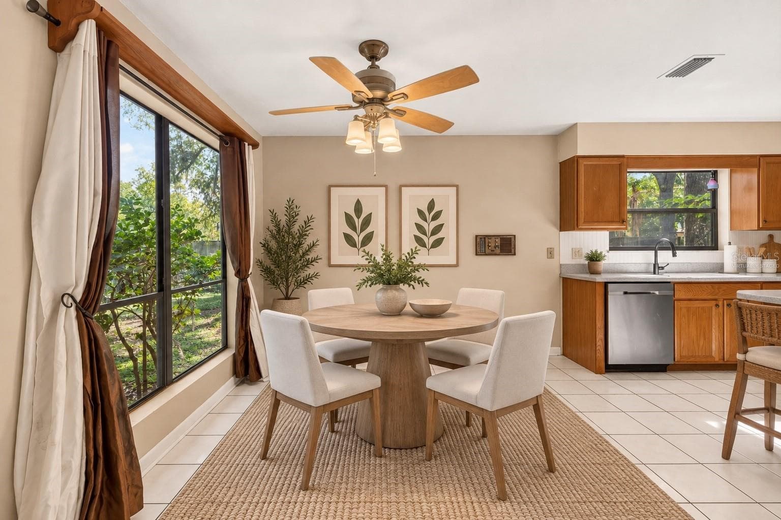 Eat In Kitchen Area - Virtually Staged - 2809 NW 35TH PL, GAINESVILLE