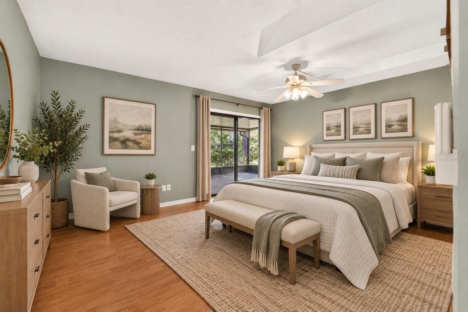Primary Bedroom - Virtually Staged - 2809 NW 35TH PL, GAINESVILLE