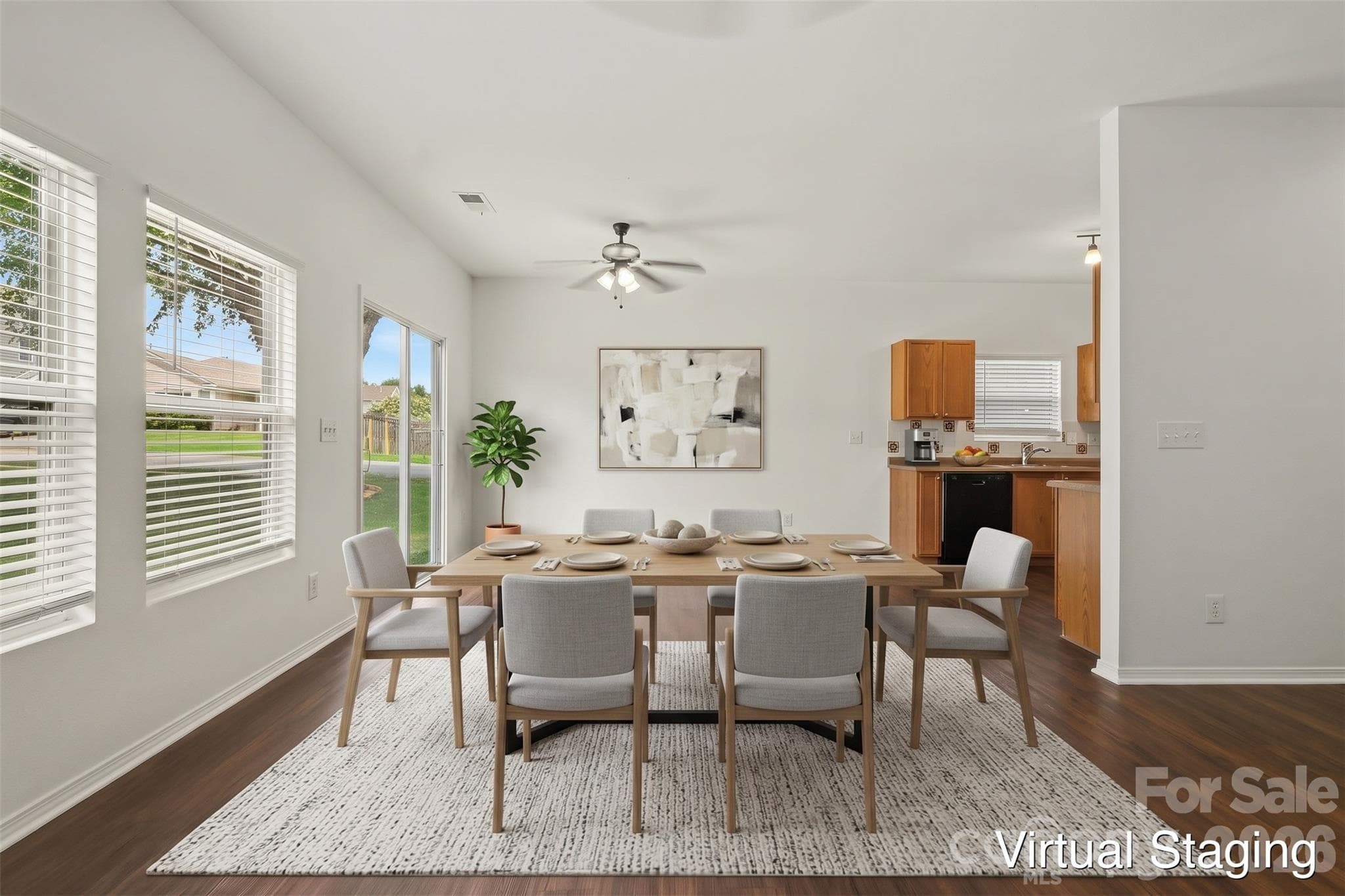 Virtually staged - 4636 Meadowfield Road, Charlotte