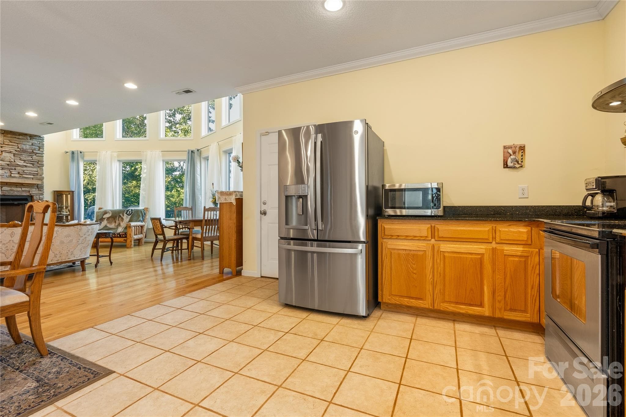 Open kitchen to living room - 296 Acorn Lane, Rutherfordton
