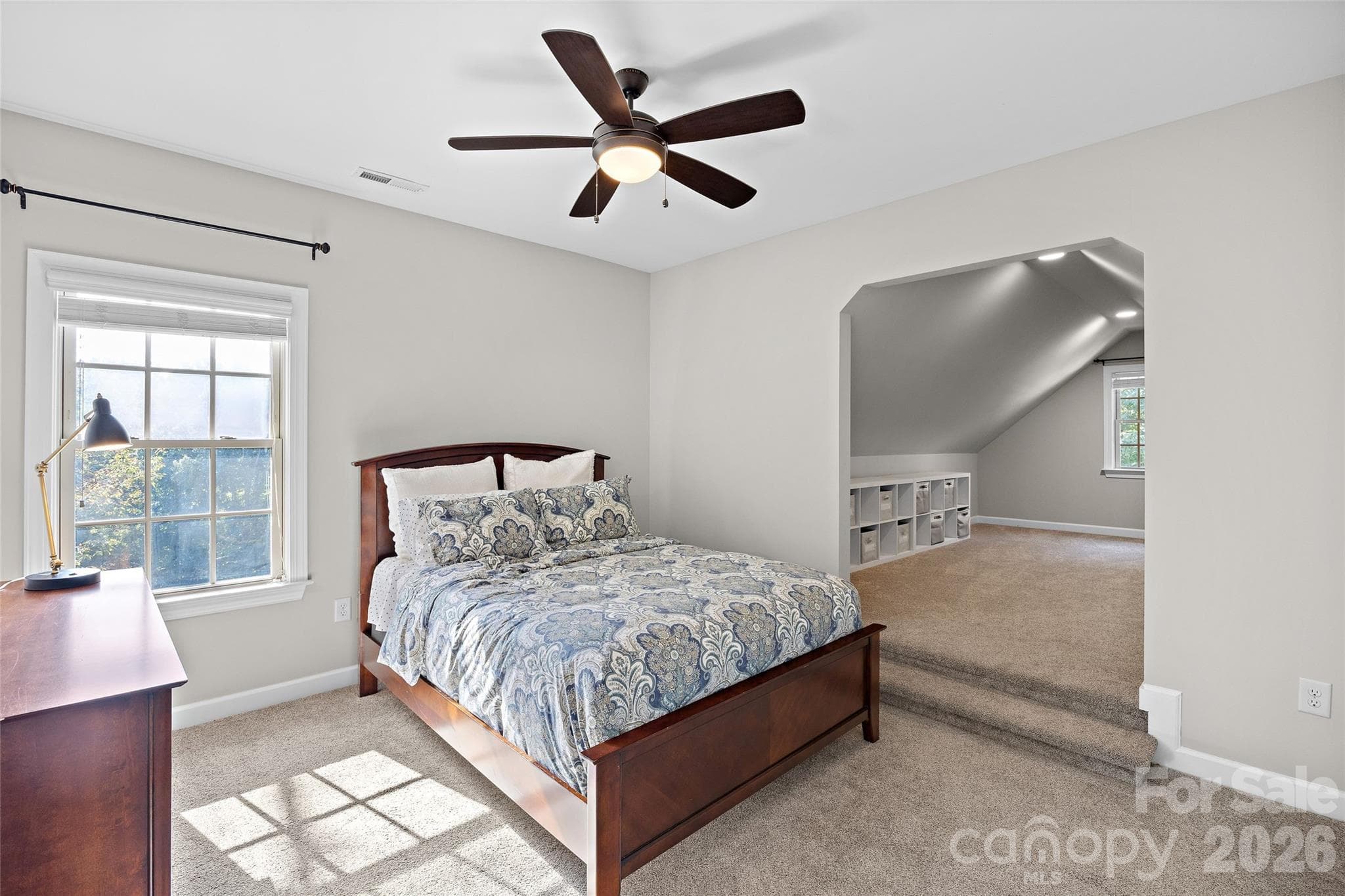 2nd bedroom upstairs features a flex room off of it. - 1623 Hawkstone Drive, Waxhaw