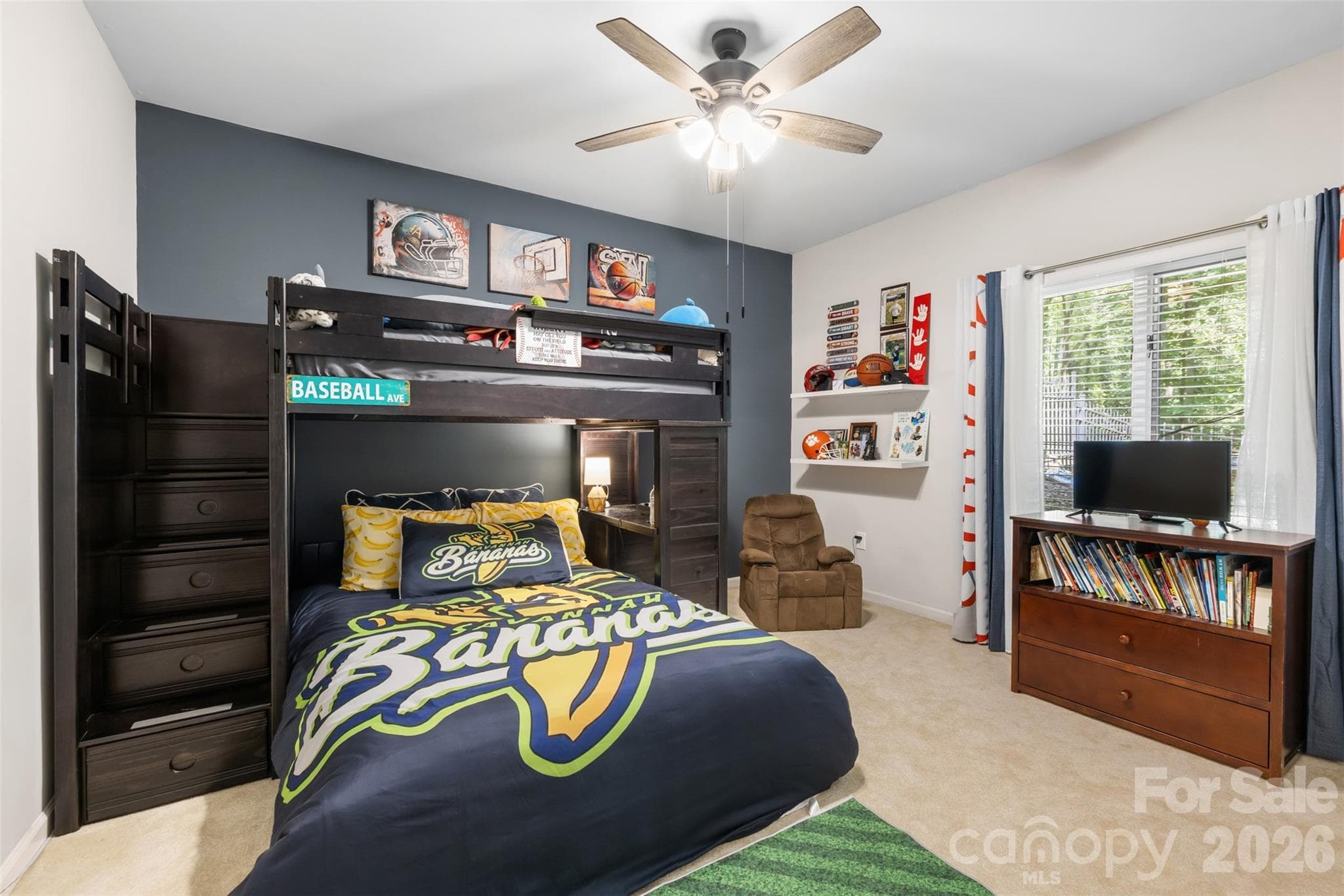 Bedroom 4 in lower level - 27 Timberidge Drive, Lake Wylie