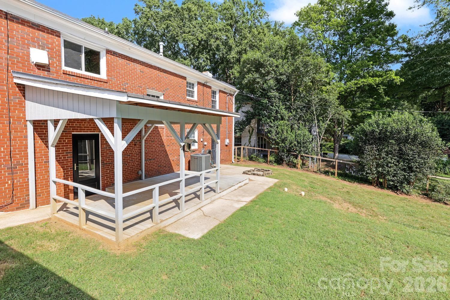 Backyard entertaining space - 524 Cooper Drive, Charlotte