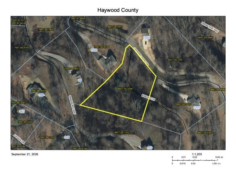 Aerial of lot - 20 Kincaid Lane, Maggie Valley