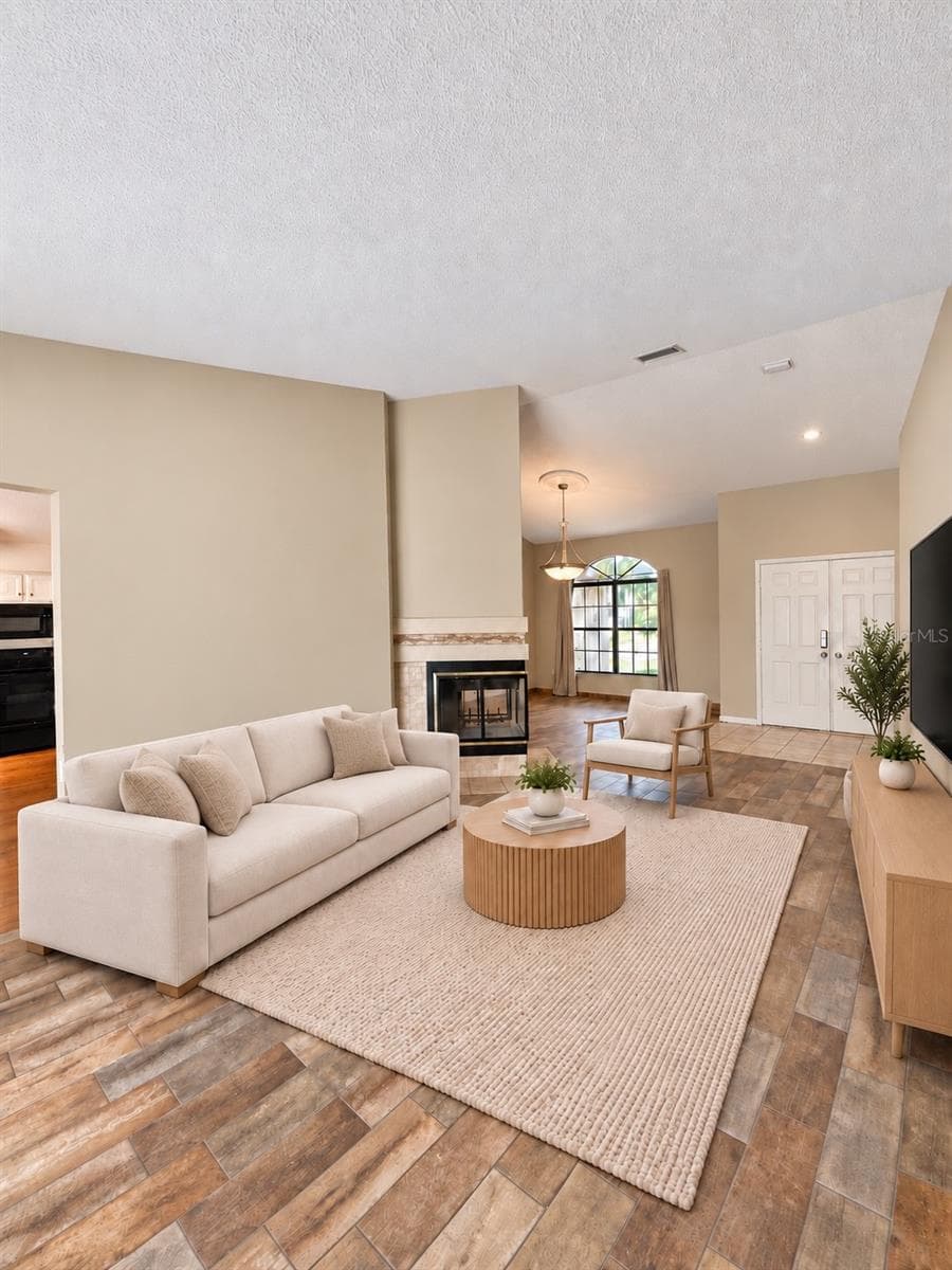 Staged living room - 1912 ELK SPRING DR, BRANDON