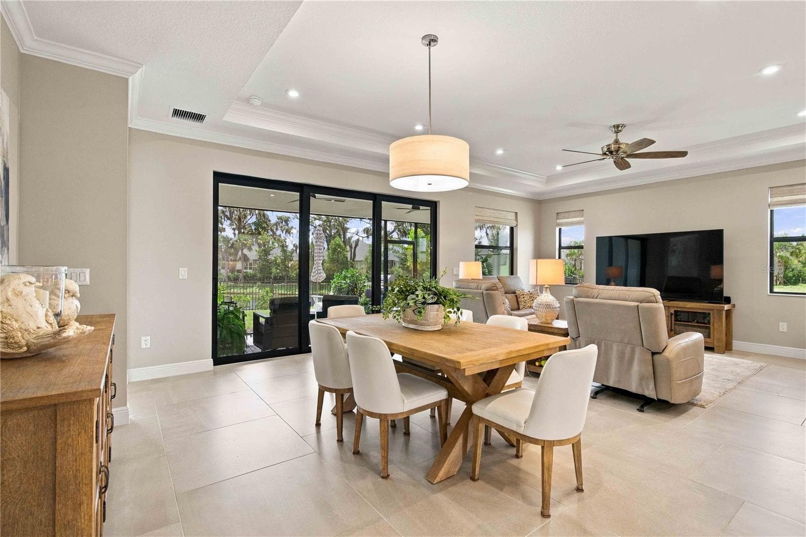 View of Great Room from Flex Room - 14449 HAMMOCK OAK ST, PARRISH