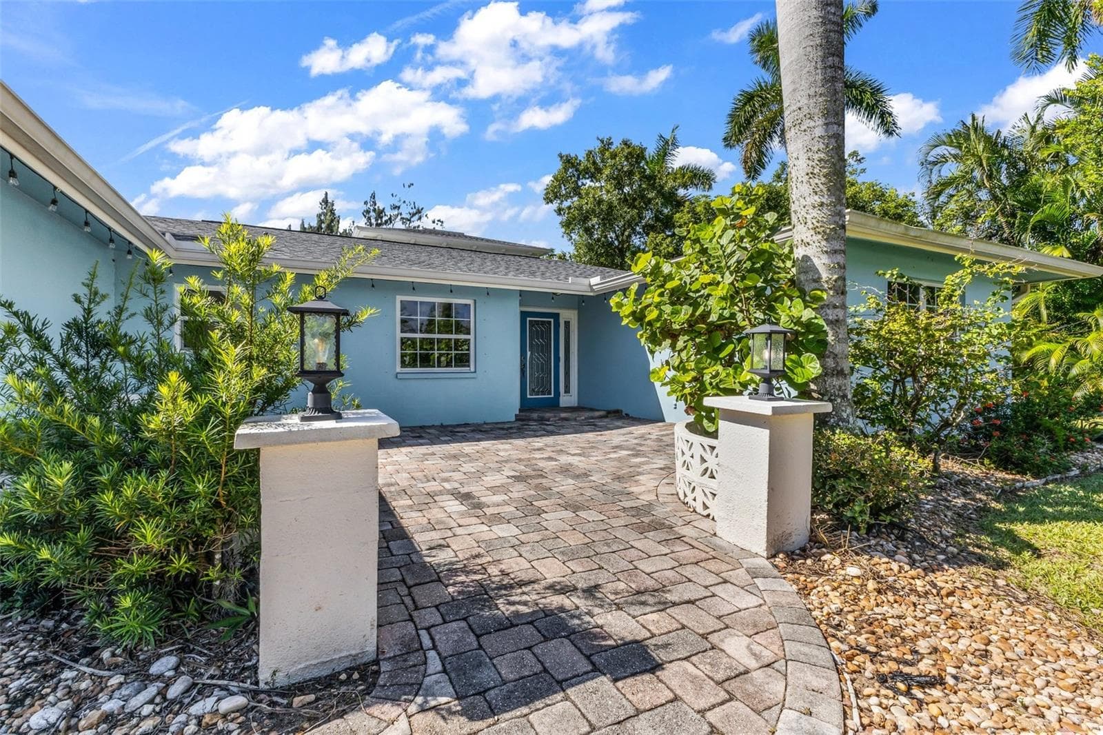 Decorative Pillars and pavers leading to home - 3407 ISLAND VIEW DR, PUNTA GORDA