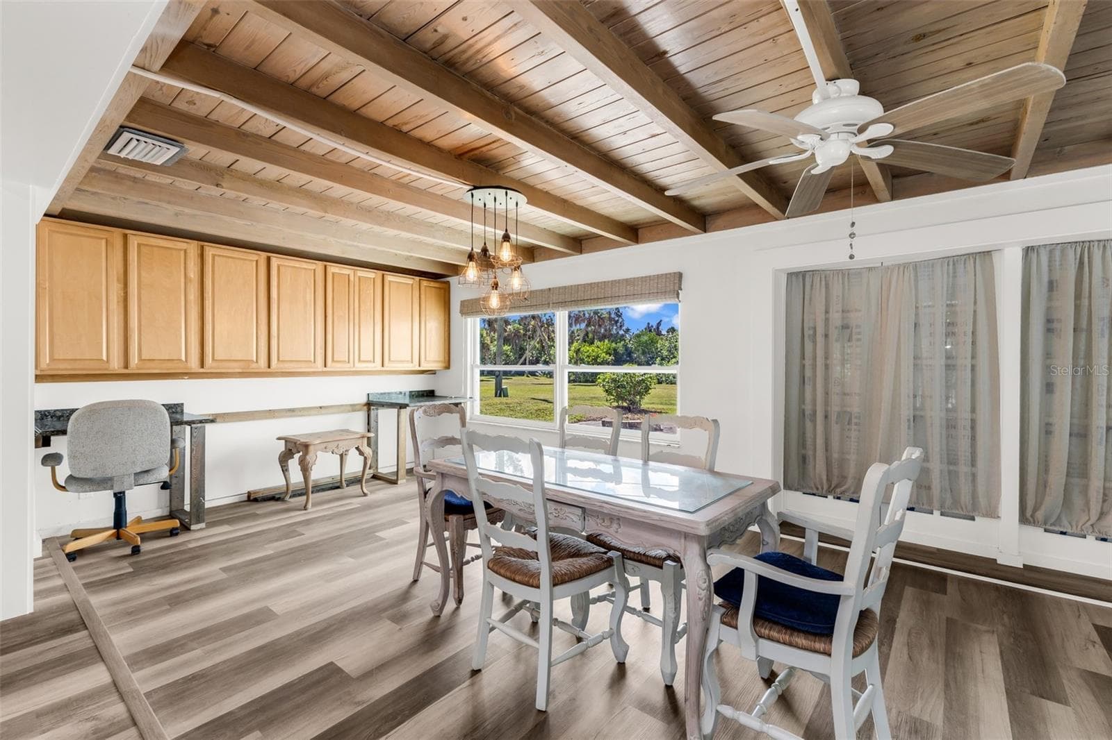 Oversized dining room and buffet or desk area - 3407 ISLAND VIEW DR, PUNTA GORDA