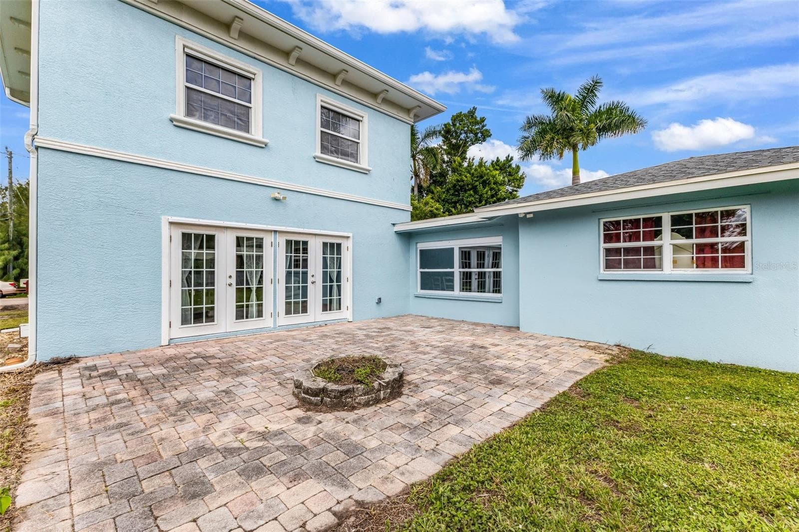 Paver Patio off french doors in apartment/in law suite - 3407 ISLAND VIEW DR, PUNTA GORDA