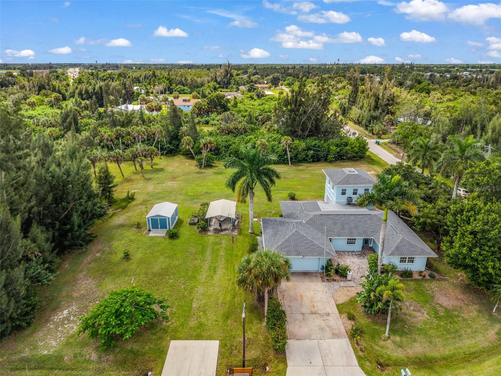 Aerial view of property - 3407 ISLAND VIEW DR, PUNTA GORDA