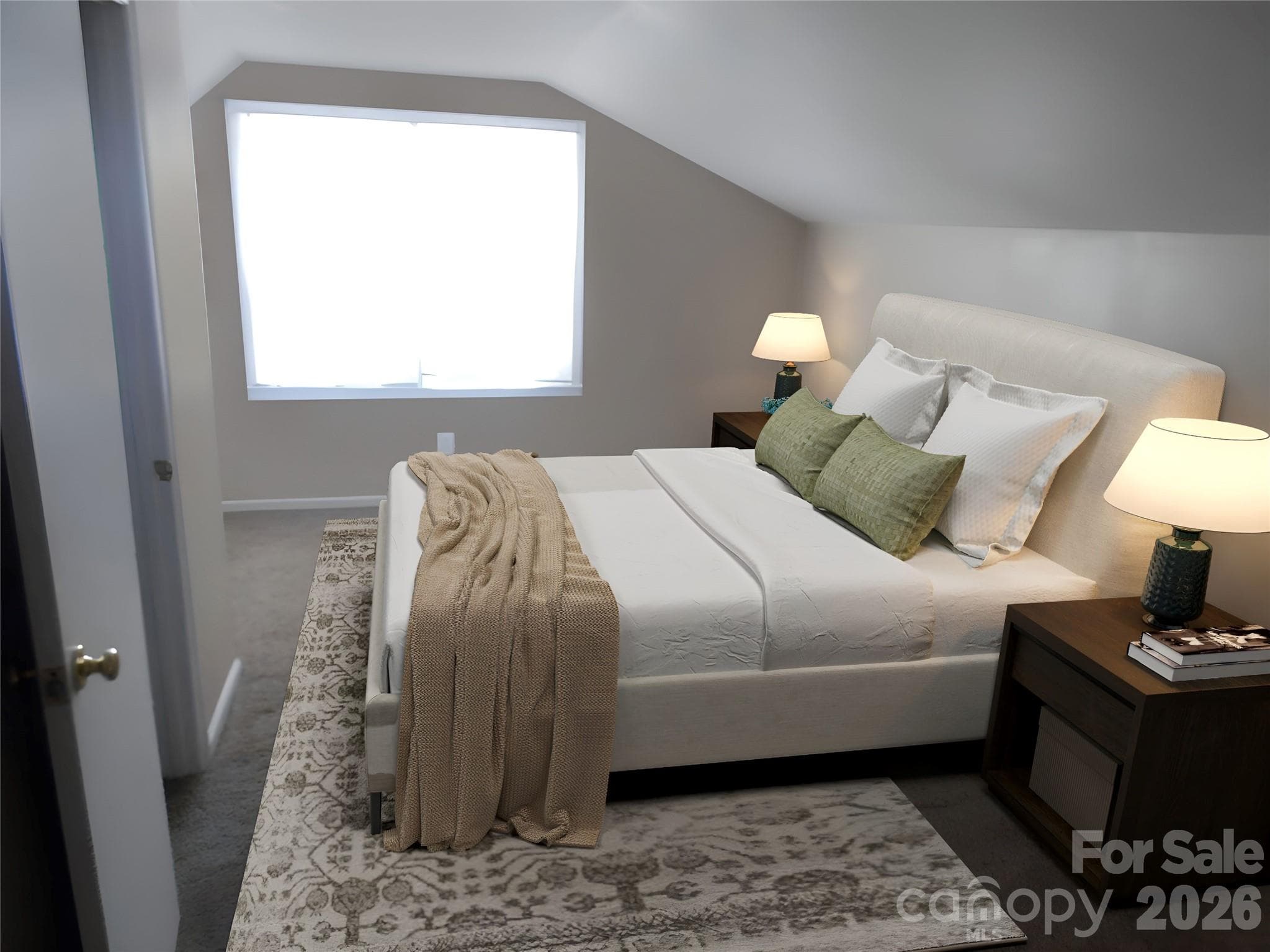 Primary Bedroom (virtually staged) - Charlotte
