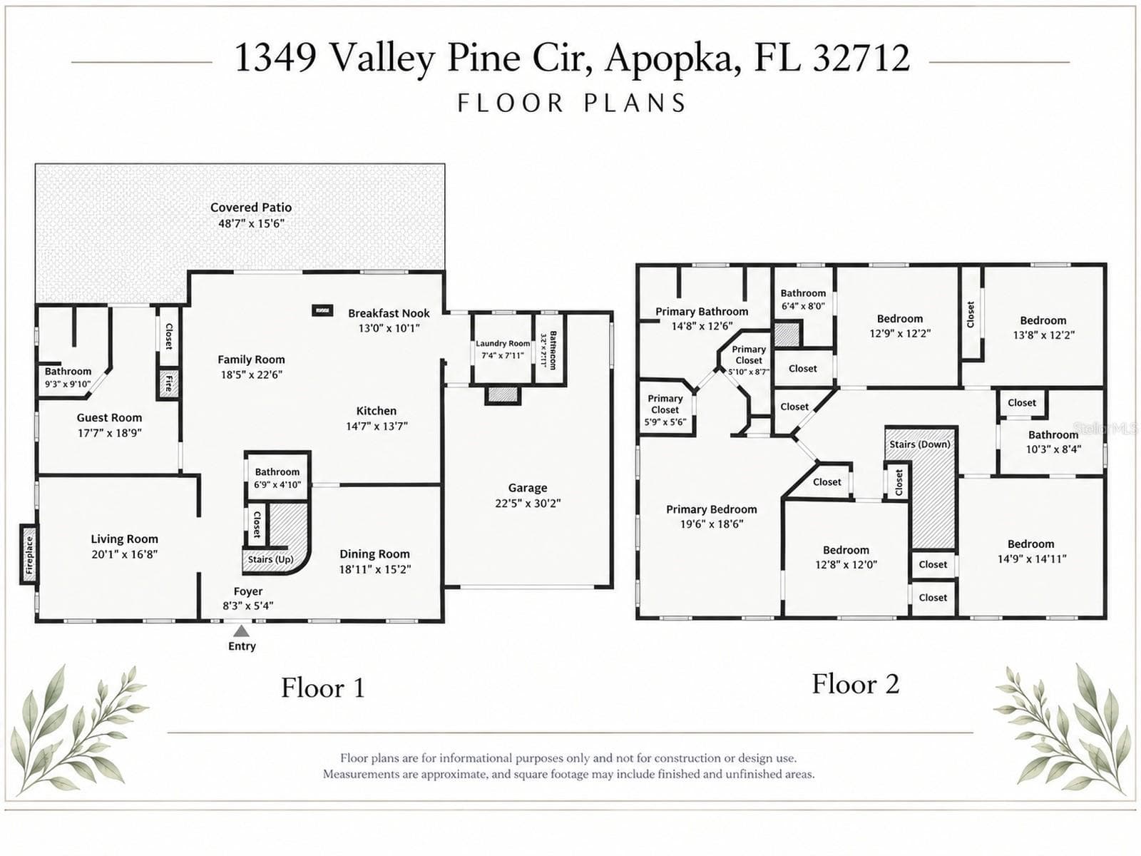 Spacious Floor Plan - 1349 VALLEY PINE CIR, APOPKA