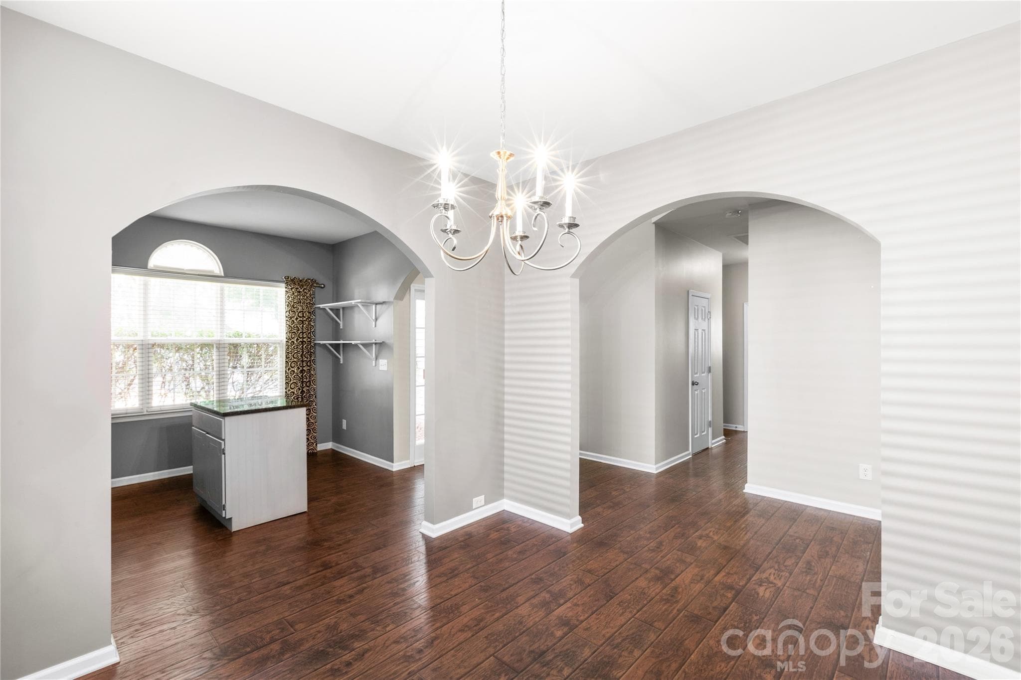 View from dining room to front door - 4260 Wiregrass Road, Indian Land