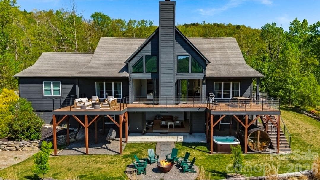 Aerial View from Backyard - 58 Bird Creek Estates Road, Black Mountain