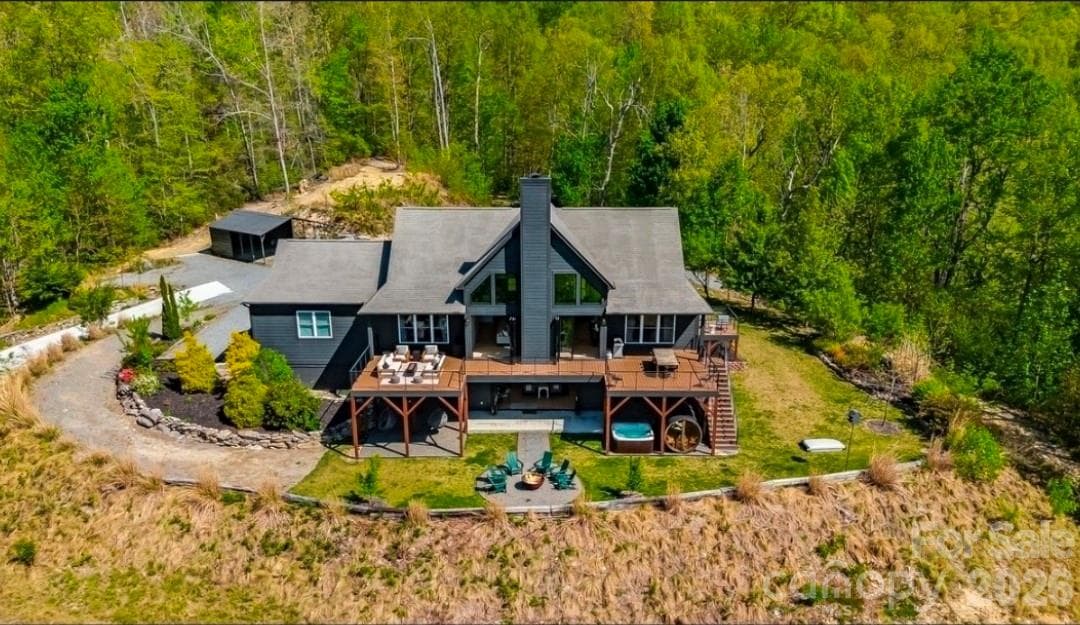 Aerial View from Backyard - 58 Bird Creek Estates Road, Black Mountain