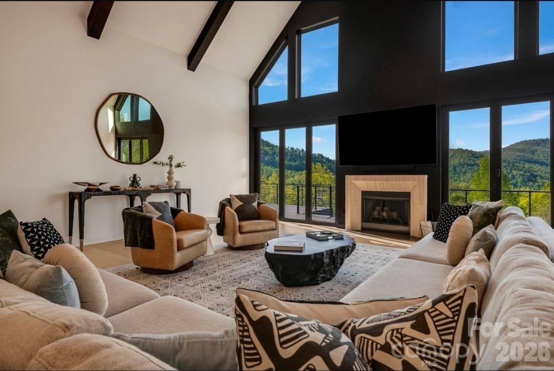 The Great Room w Great Views Year Round - 58 Bird Creek Estates Road, Black Mountain