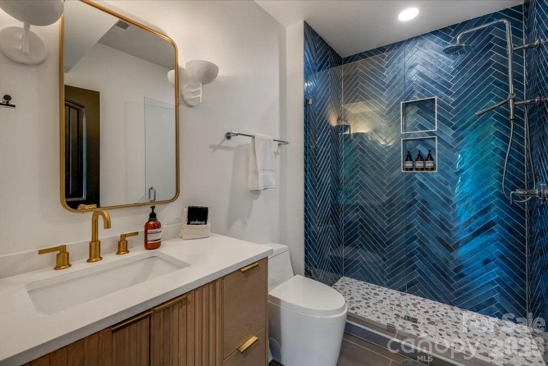 Lower Level Shared Full Bathroom - 58 Bird Creek Estates Road, Black Mountain