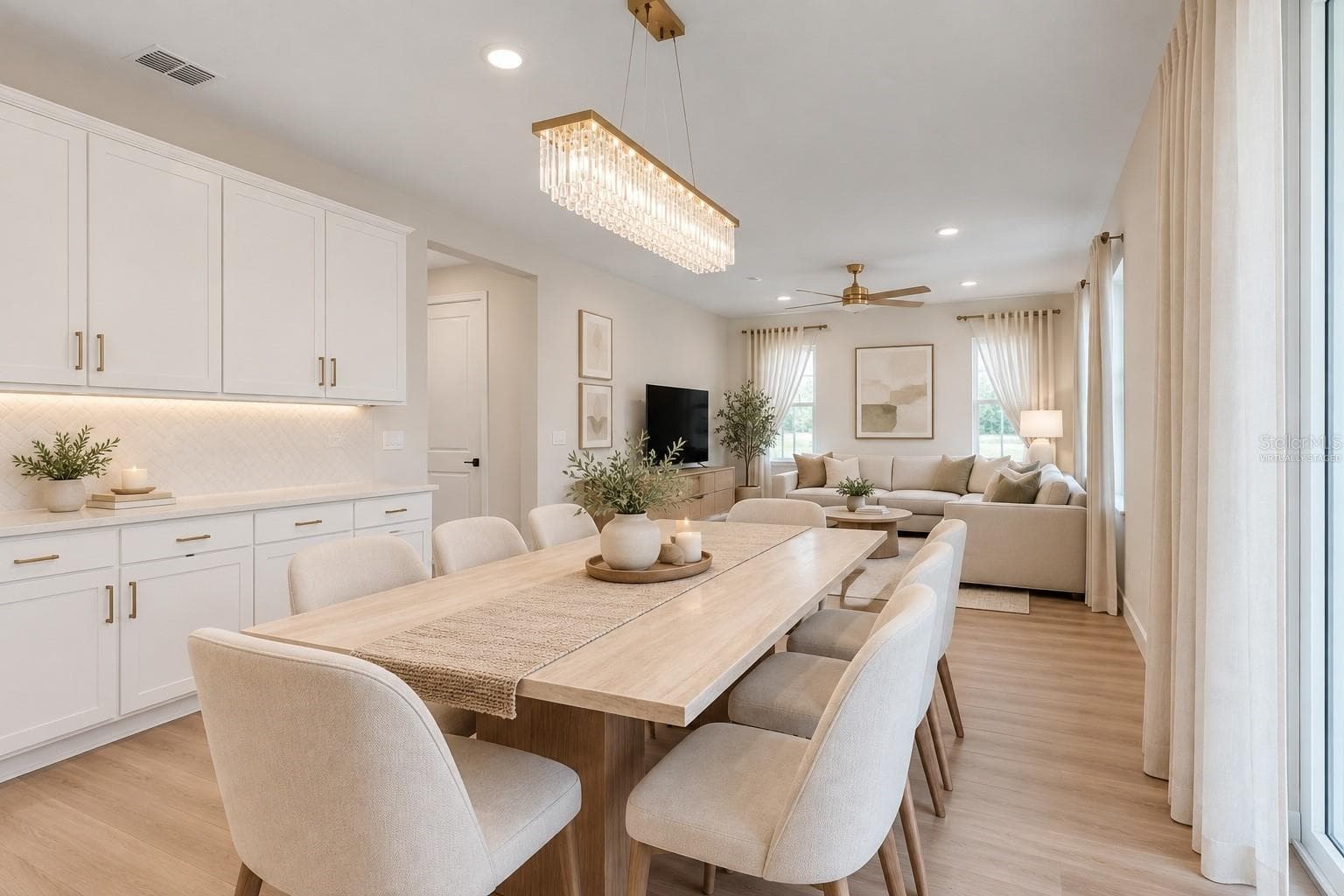 Dinning room combo/ VIRTUALLY STAGED - 10169 SPRING LAKE DR, CLERMONT