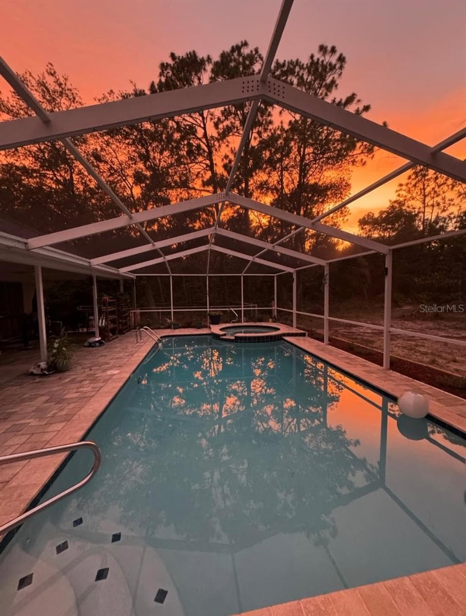 Pool at Sunset - 1821 W BEGONIA DR, BEVERLY HILLS