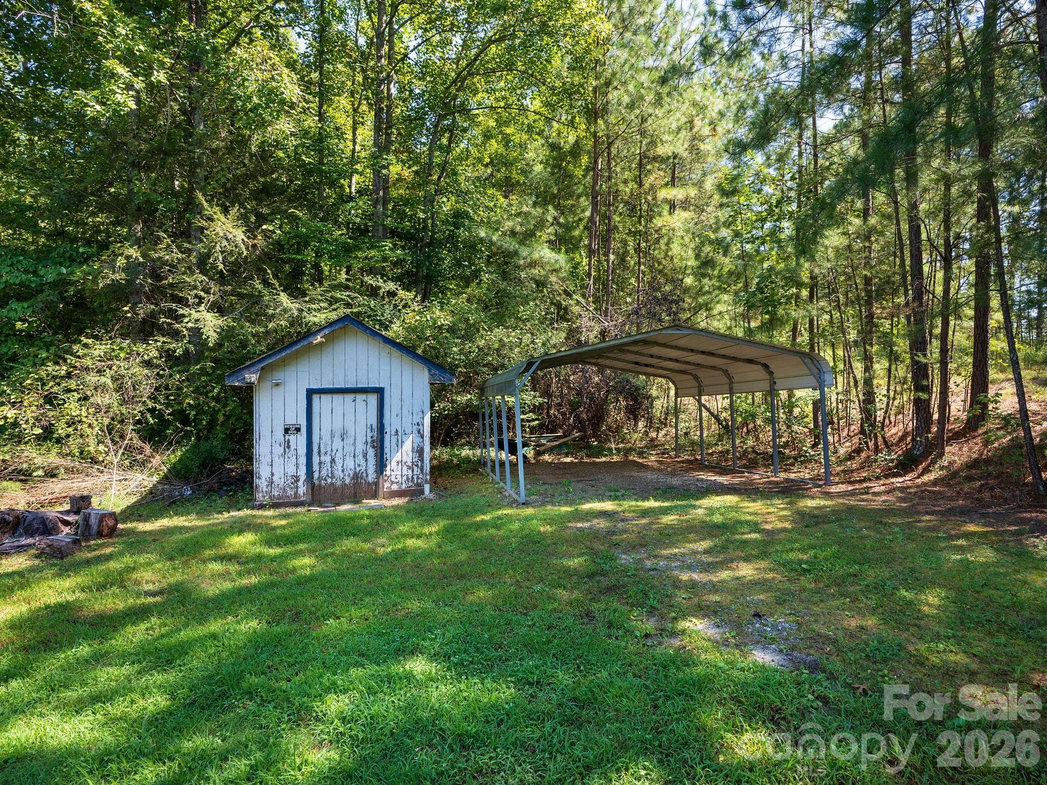 Shed & Covered Workspace/Carport - 628 Grassy Knob Road, Rutherfordton