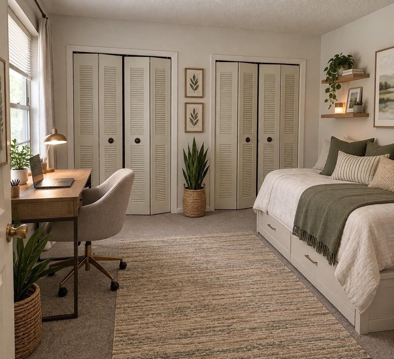 Bedroom #2 - Virtually Staged - 93 WINDTREE LN #102, WINTER GARDEN