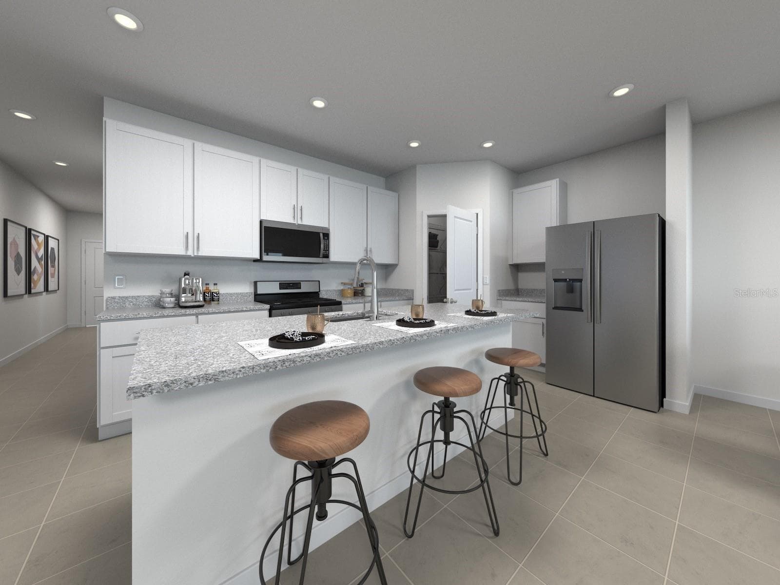 Artist rendering of the home. - 35 GARNI DR, PALM COAST
