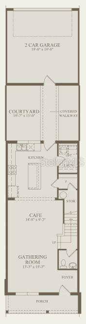 Floor Plan - Floor One - 6379 ARGENT WOOD DRIVE, WINTER GARDEN
