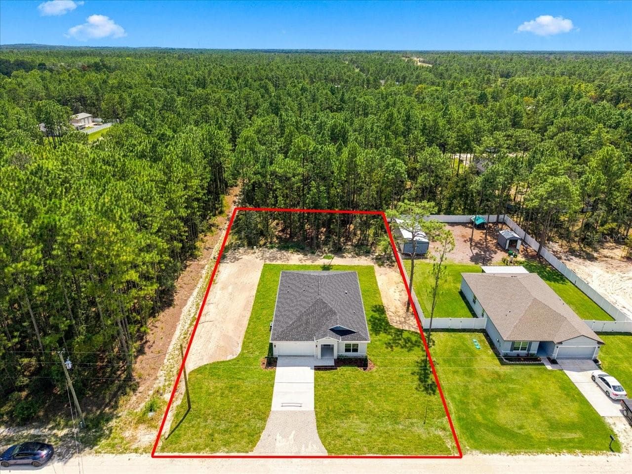 **Property Outline is Approximate** - 13014 DOWNY WOODPECKER RD, WEEKI WACHEE