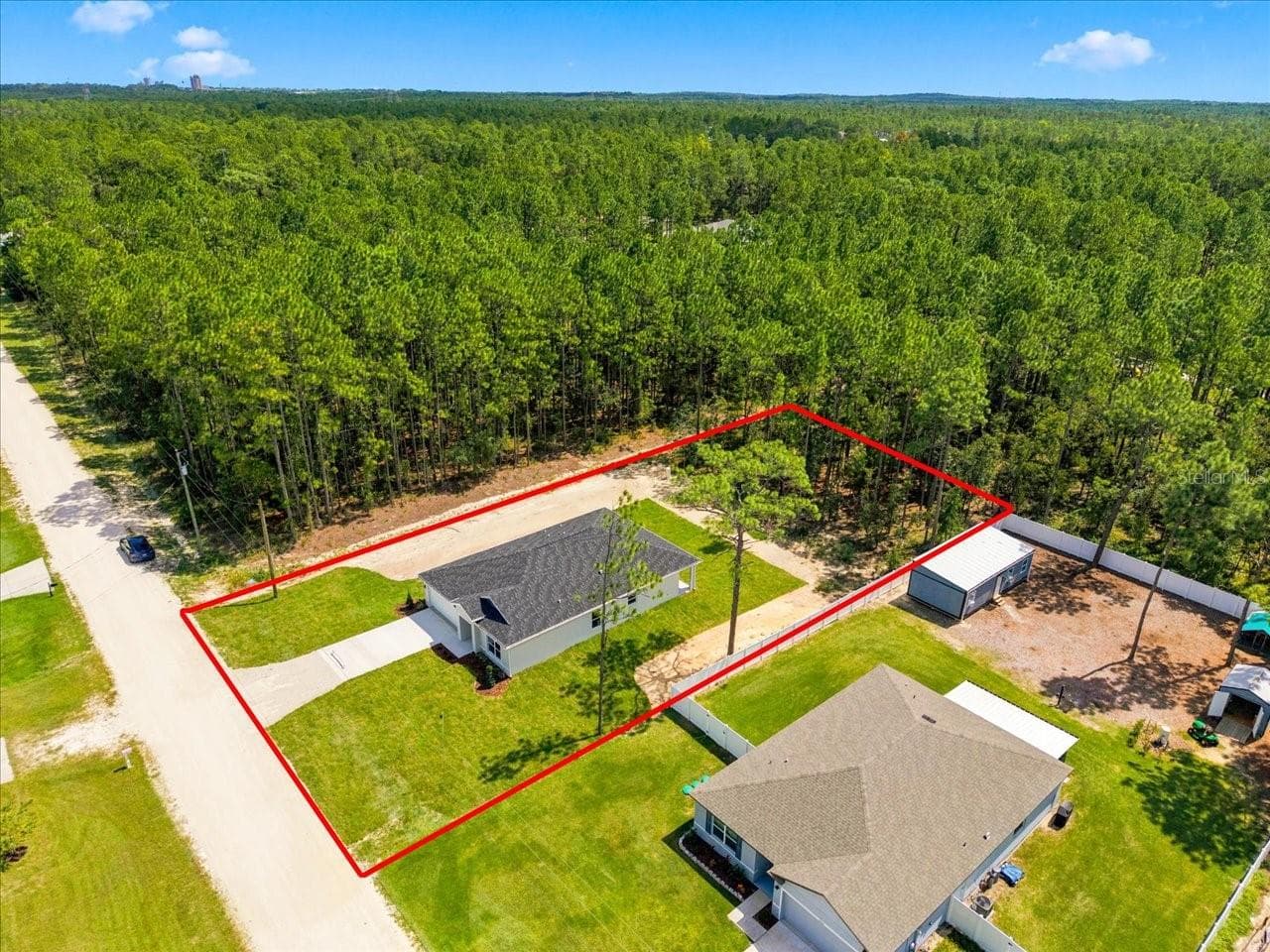 **Property Outline is Approximate** - 13014 DOWNY WOODPECKER RD, WEEKI WACHEE