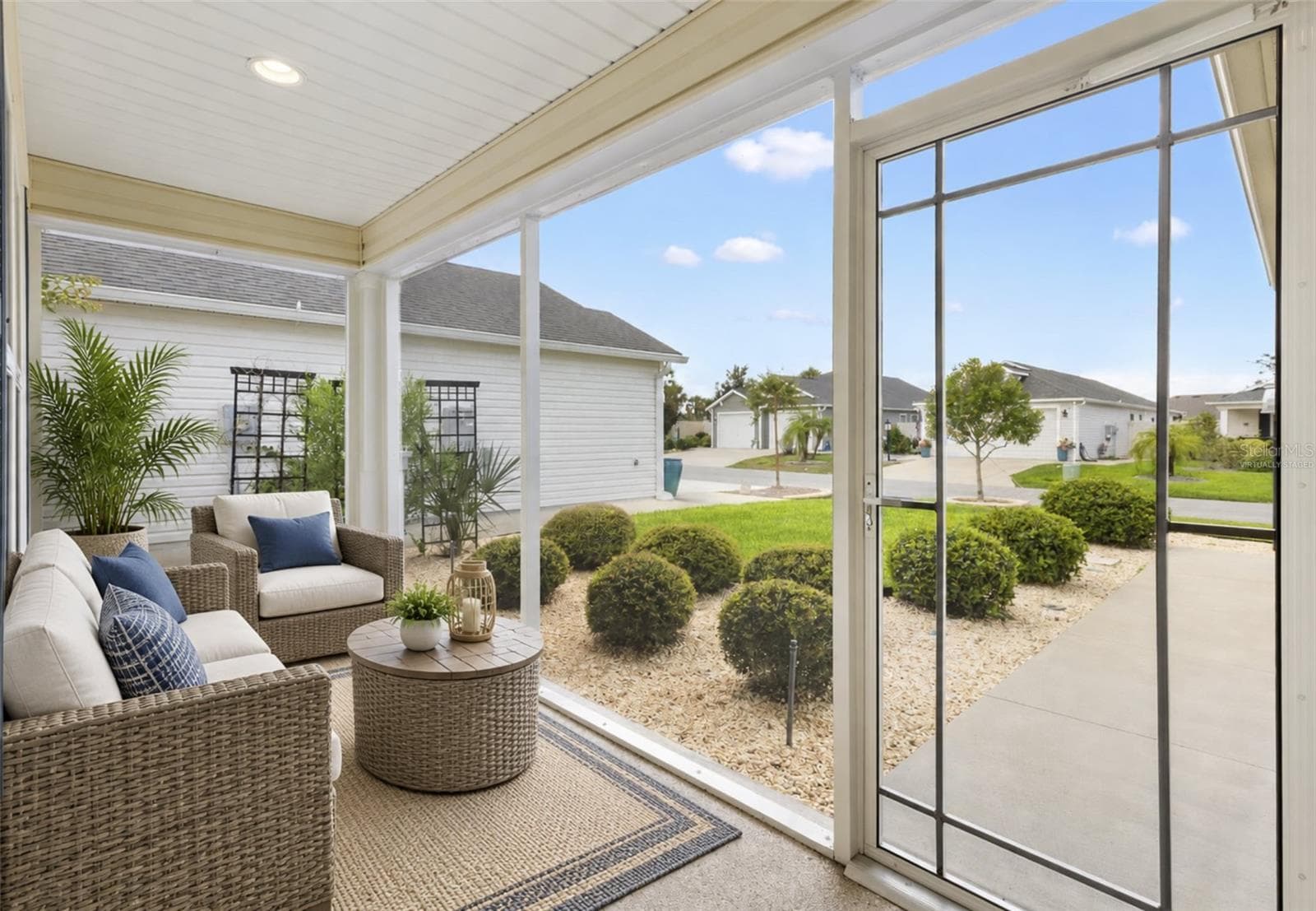 Virtually Staged Front Lanai - 5805 CAMDYN CT, THE VILLAGES