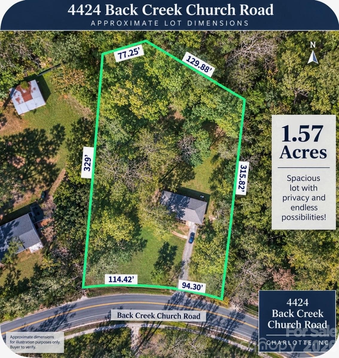 Single Family Residence at 4424 Back Creek Church Road, Charlotte, photo 2 of 17