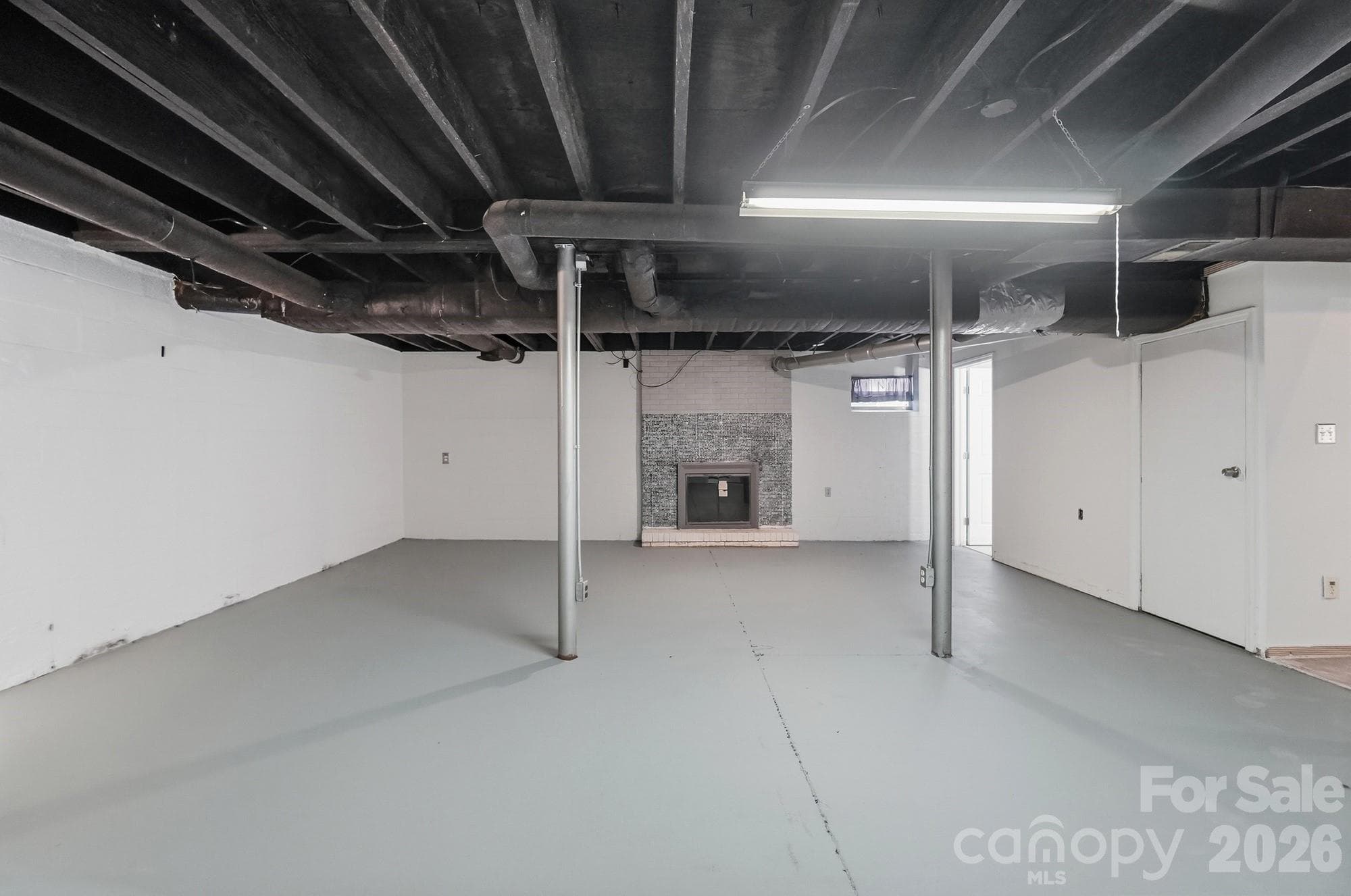 Basement Fireplace & sitting area - 213 Lakeview Drive, Harrisburg